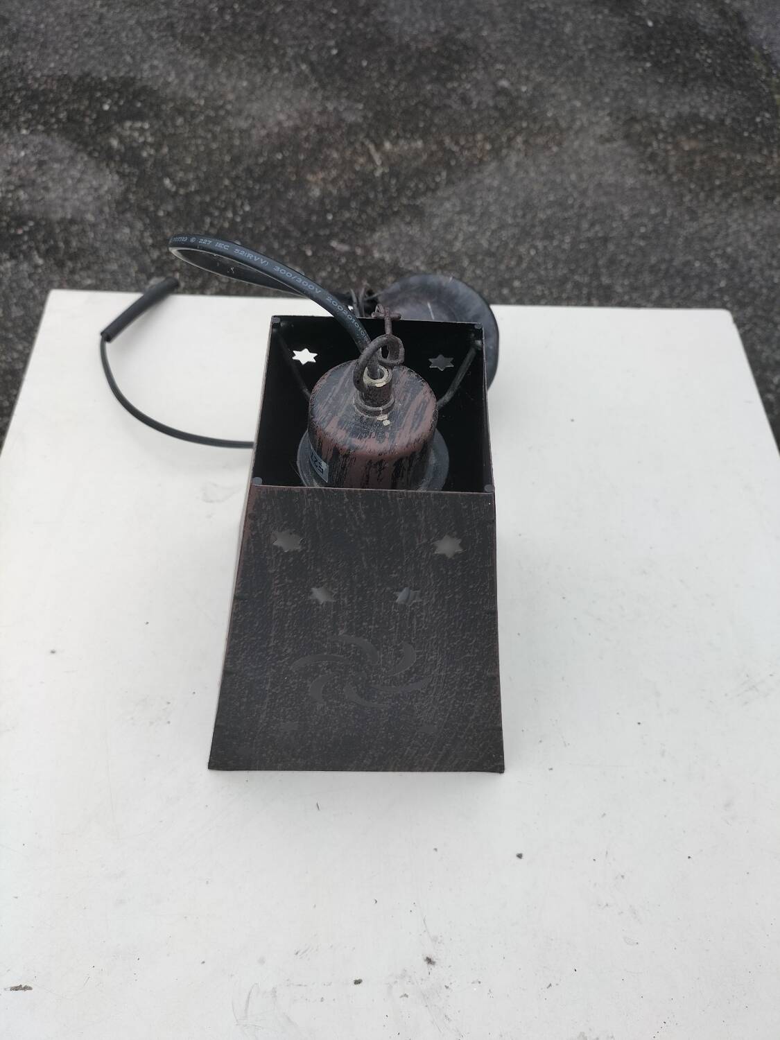 Small metal chandelier