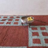 Modern Brick Red Rug - 296 x 212 cm