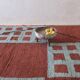Modern Brick Red Rug - 296 x 212 cm