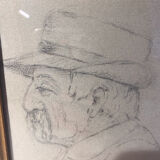 Tableau ancien, portraits, milieu XX siècle
