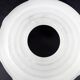 Art deco, vintage frosted white glass globe, swirl design light shade