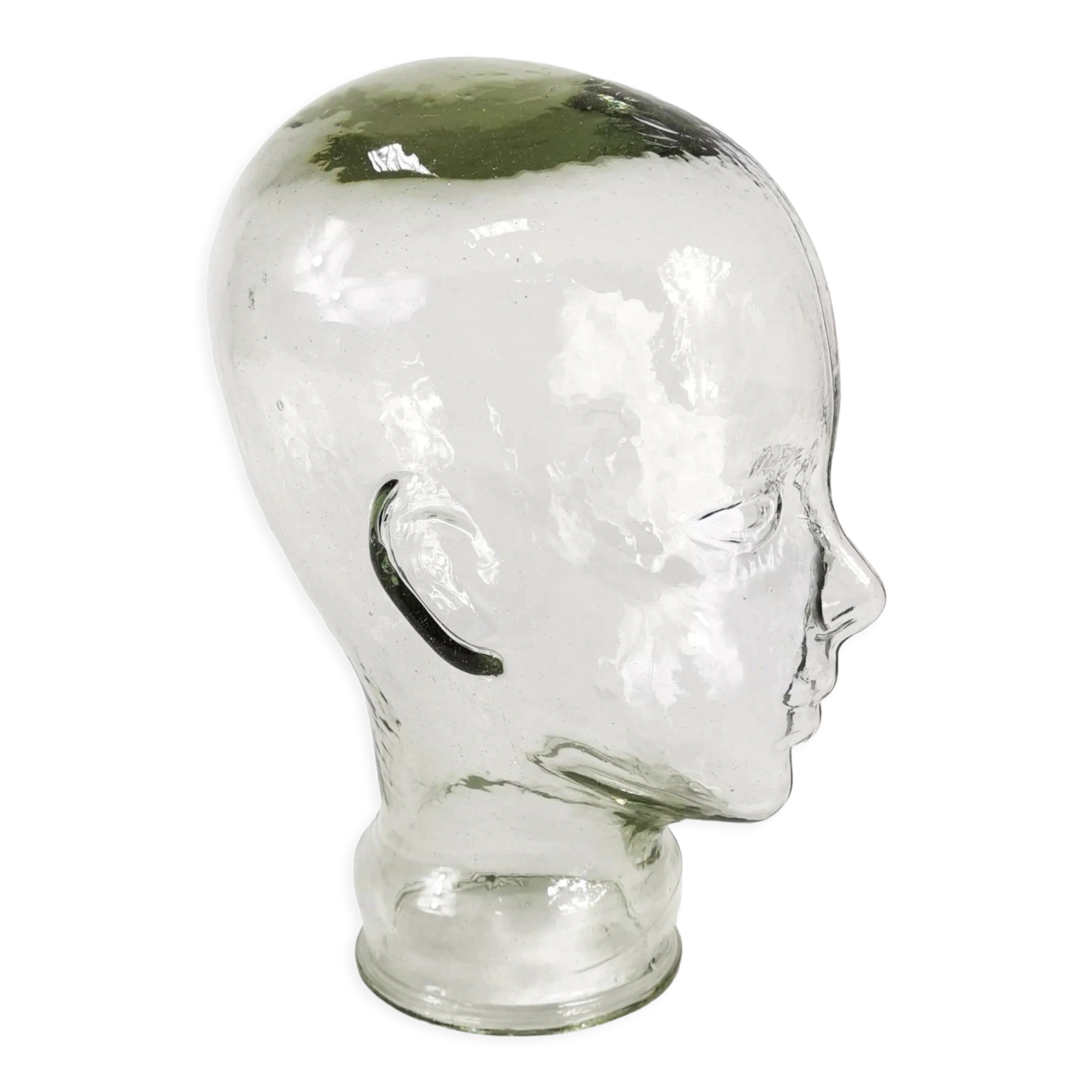 Modernist glass head, Germany, 1970s