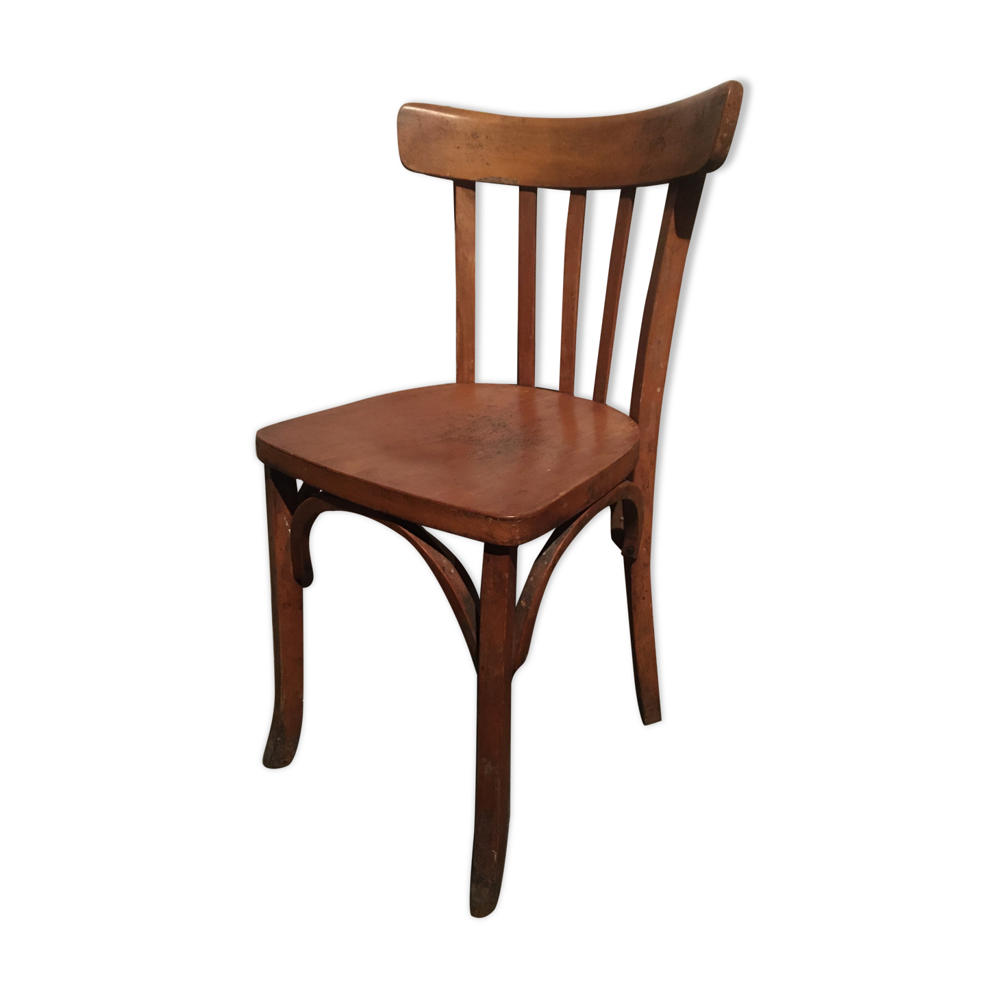 Old wooden bistro chair