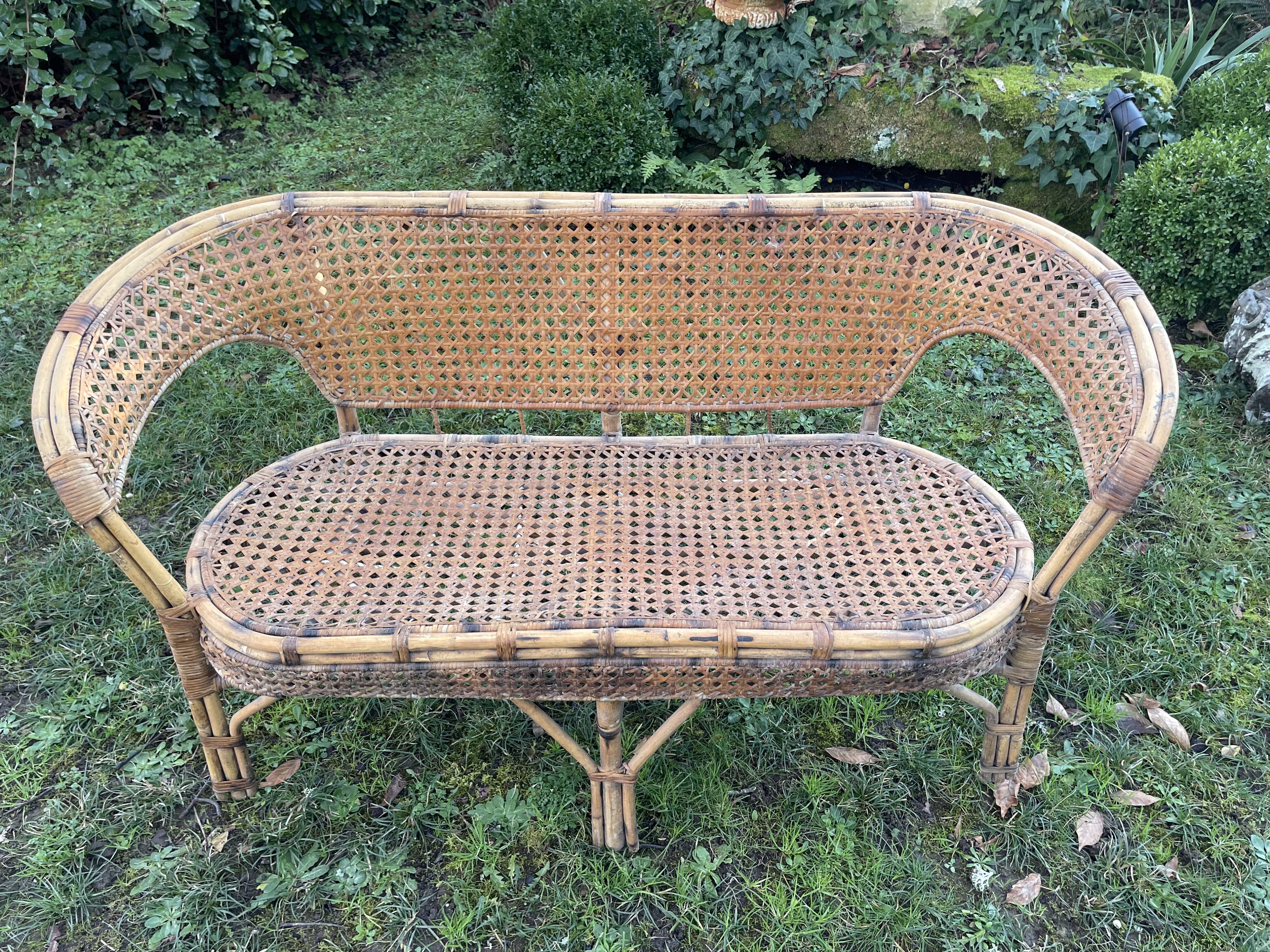 Rattan garden furniture