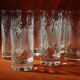 Set de 6 verres à orangeade tumbler en cristal taillé    ht 14,5 cm   ref 197/2