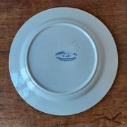 Orientalist plate U&C Sarreguemines. Gold medal 1844