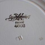 Petite assiette Sarreguemines au décor bleu canard