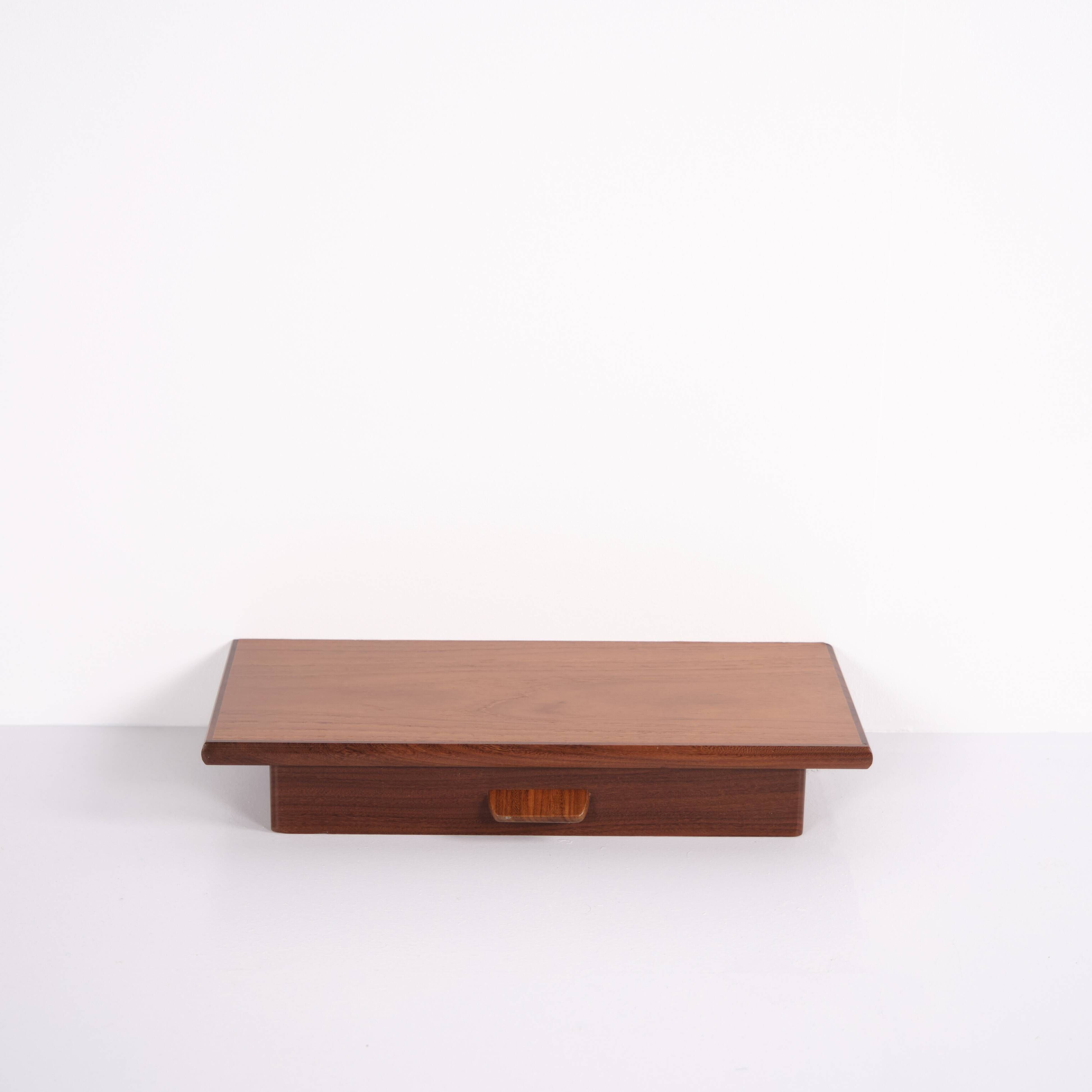 Floating shelf with drawer - Teak - Poul M. Volther - 1960s
