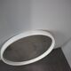 Mid-Century APPL Mirror Round White Mirror, Germany, 1960s