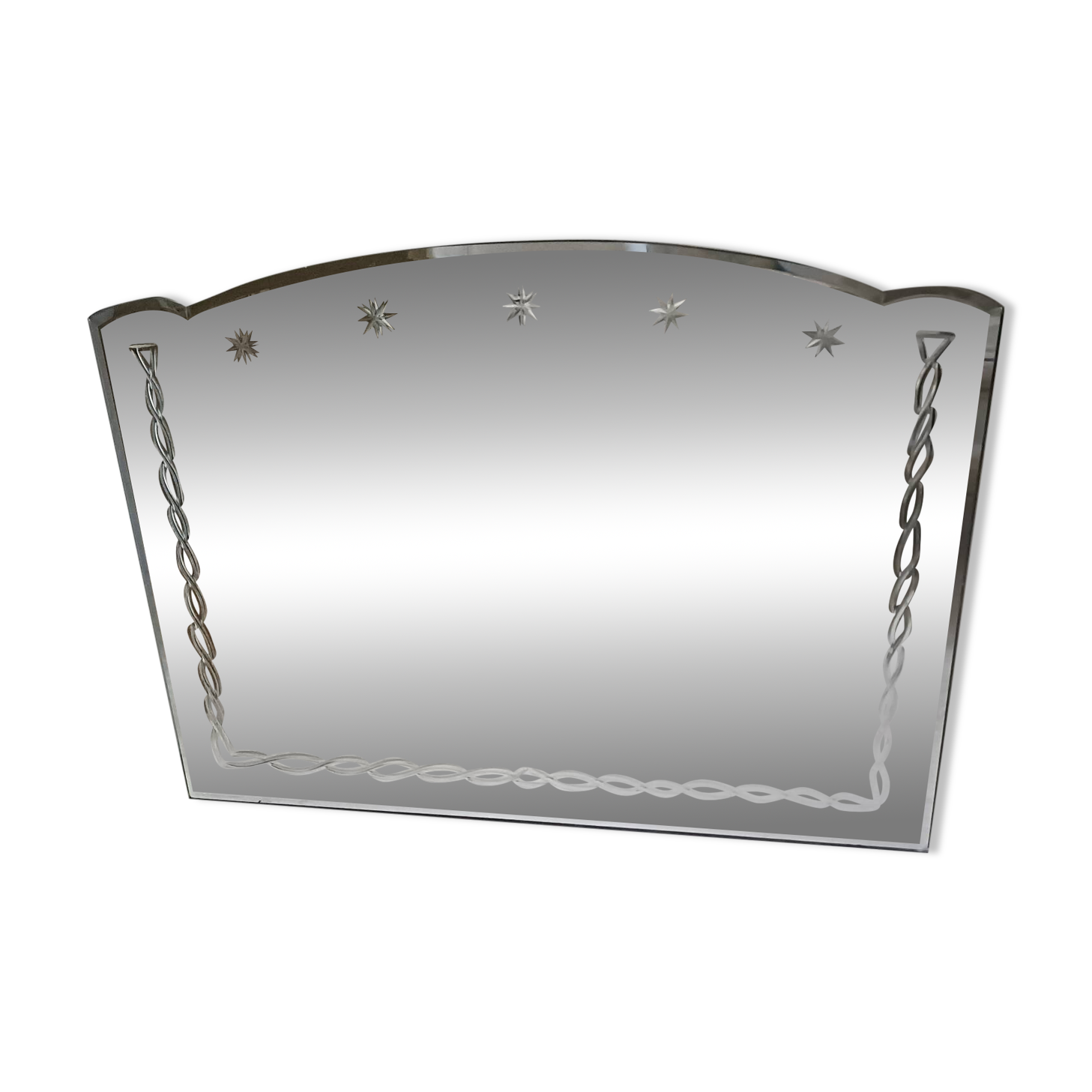 Bevelled Art Deco mirror