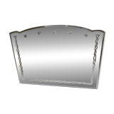 Bevelled Art Deco mirror