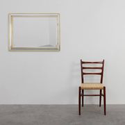 Hollywood Regency Metal Mirror by Deknudt, Belgium 20th Century