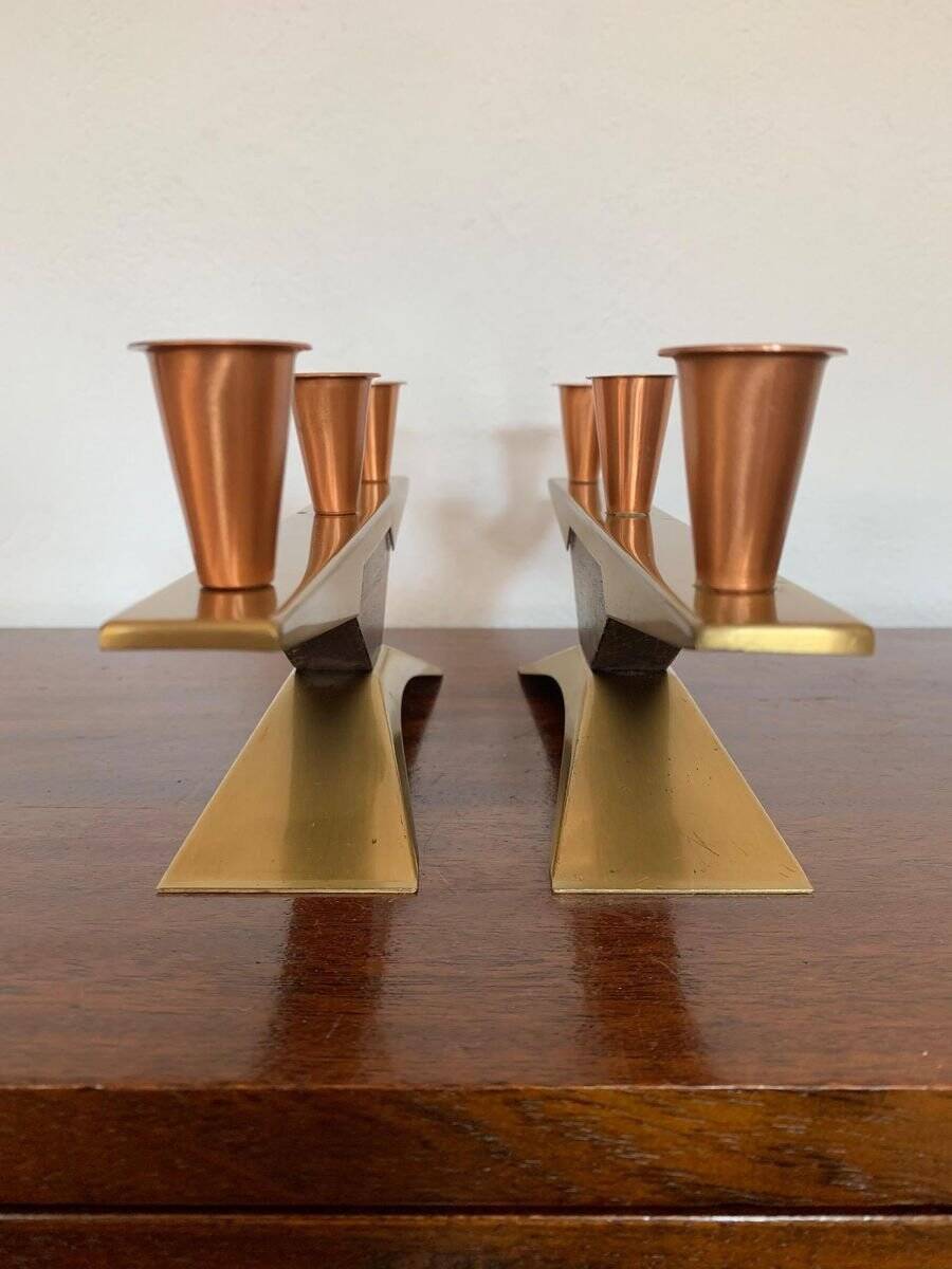 Danish candlesticks, 1960s, set of 2