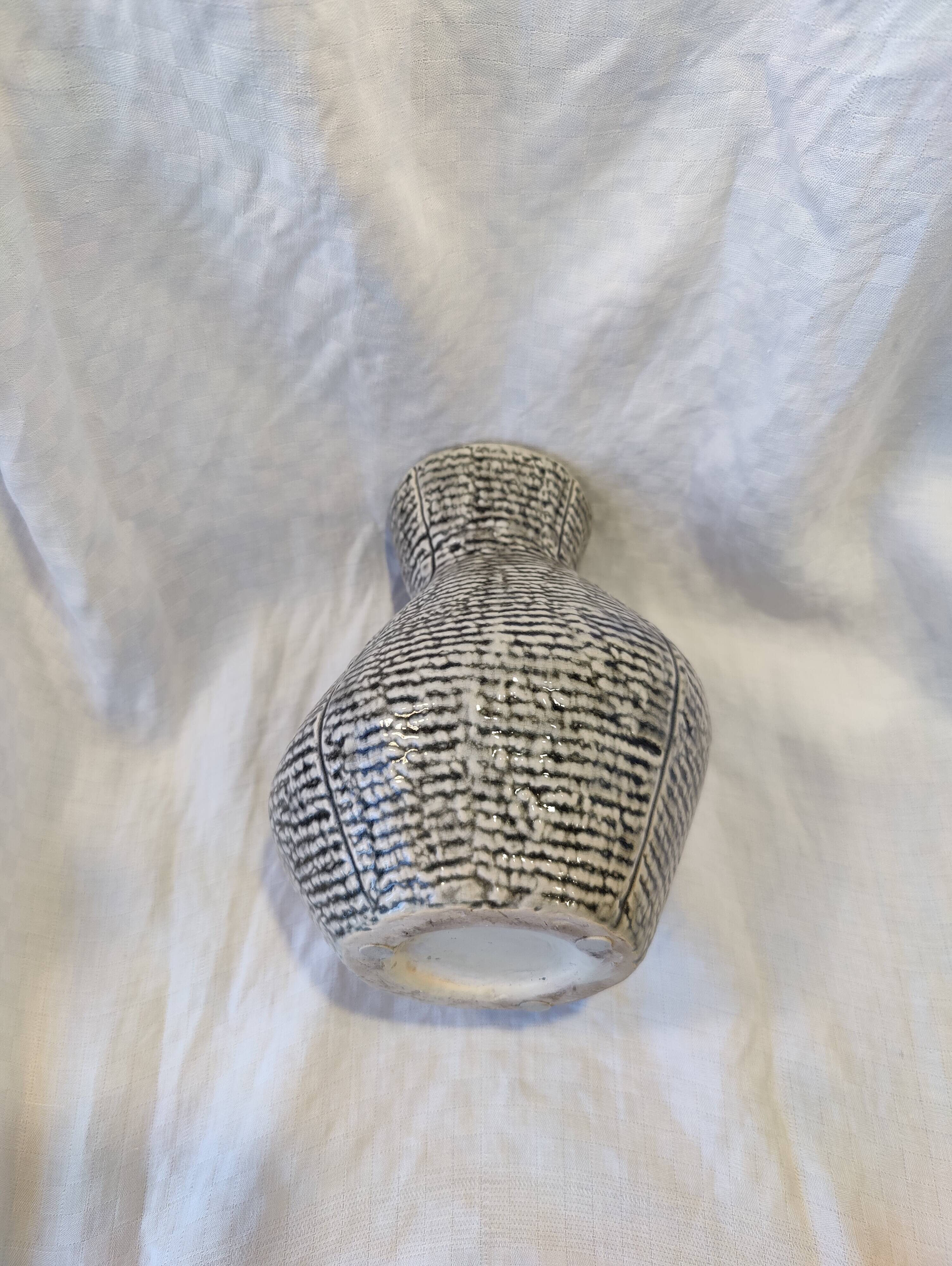 Gray ceramic vase from the 1950s