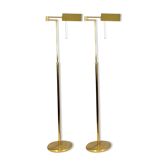 Pair of e-readers on golden and articulated 70s