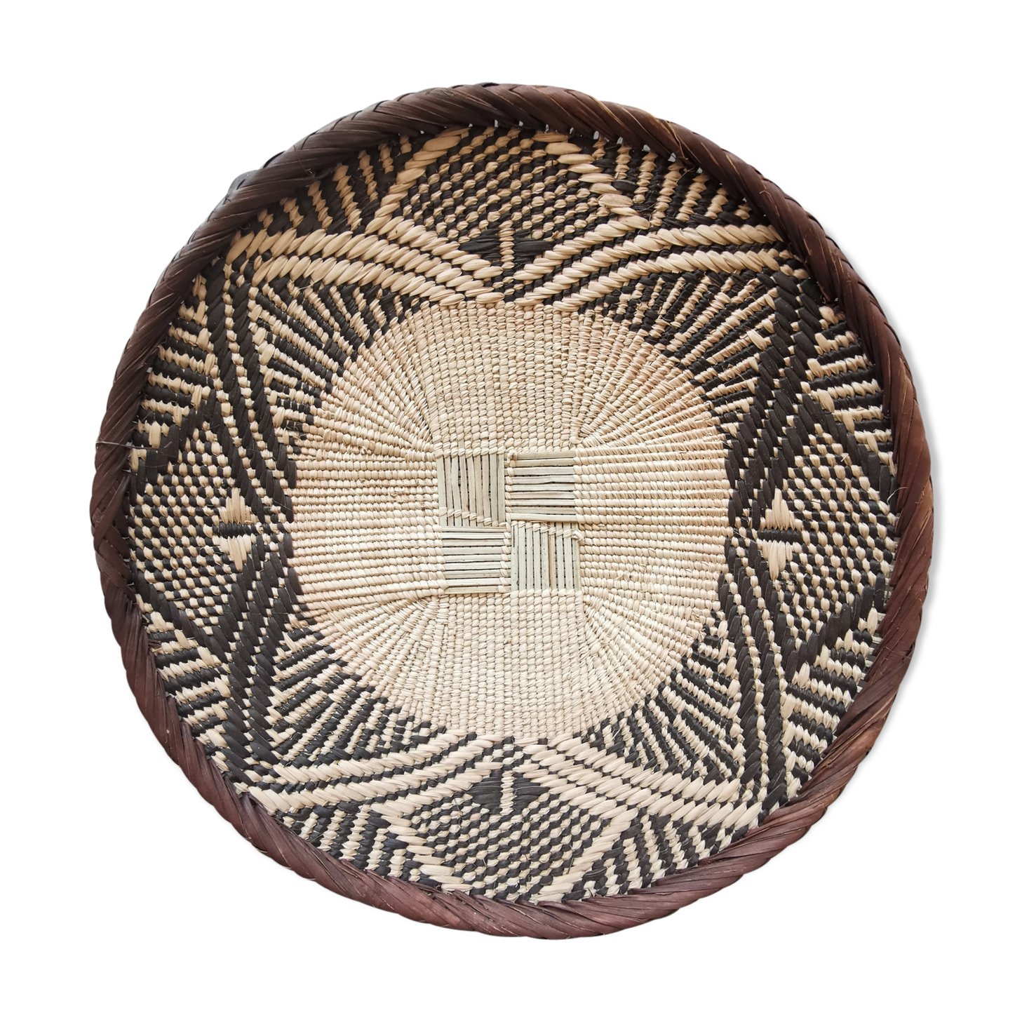 Panier mural vintage africain 30 cm