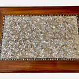 Mahogany and mother-of-pearl nesting table