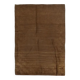 Vintage Turkish Hand-Knotted Wool Cotton Brown Kilim Area Rug 130x187