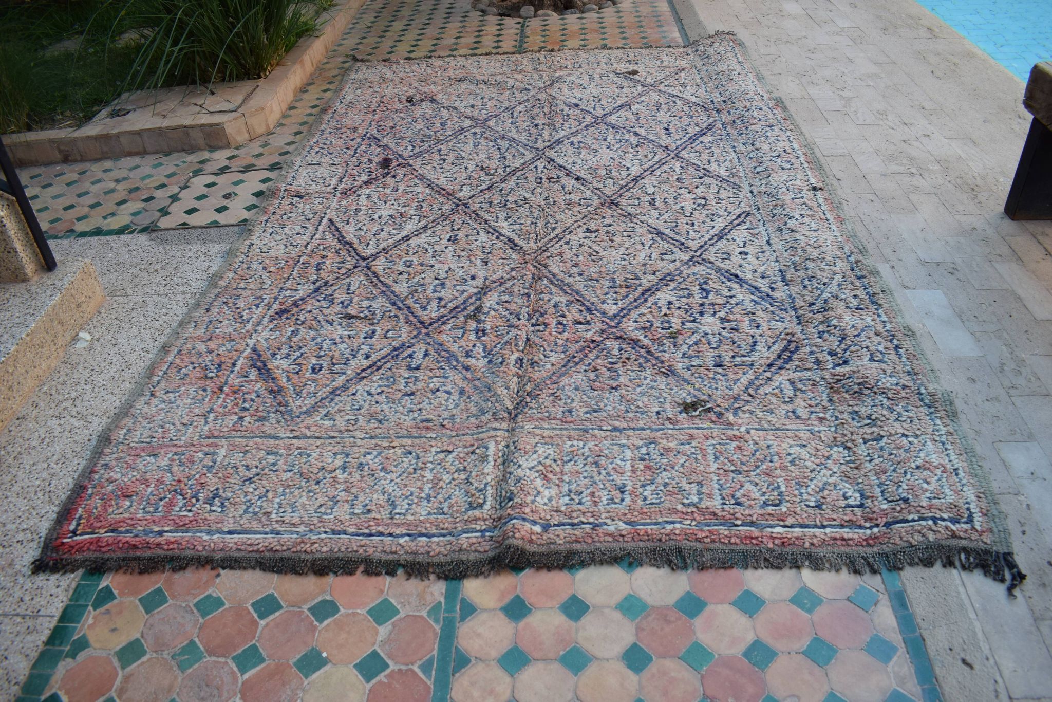 Vintage Moroccan Berber rug