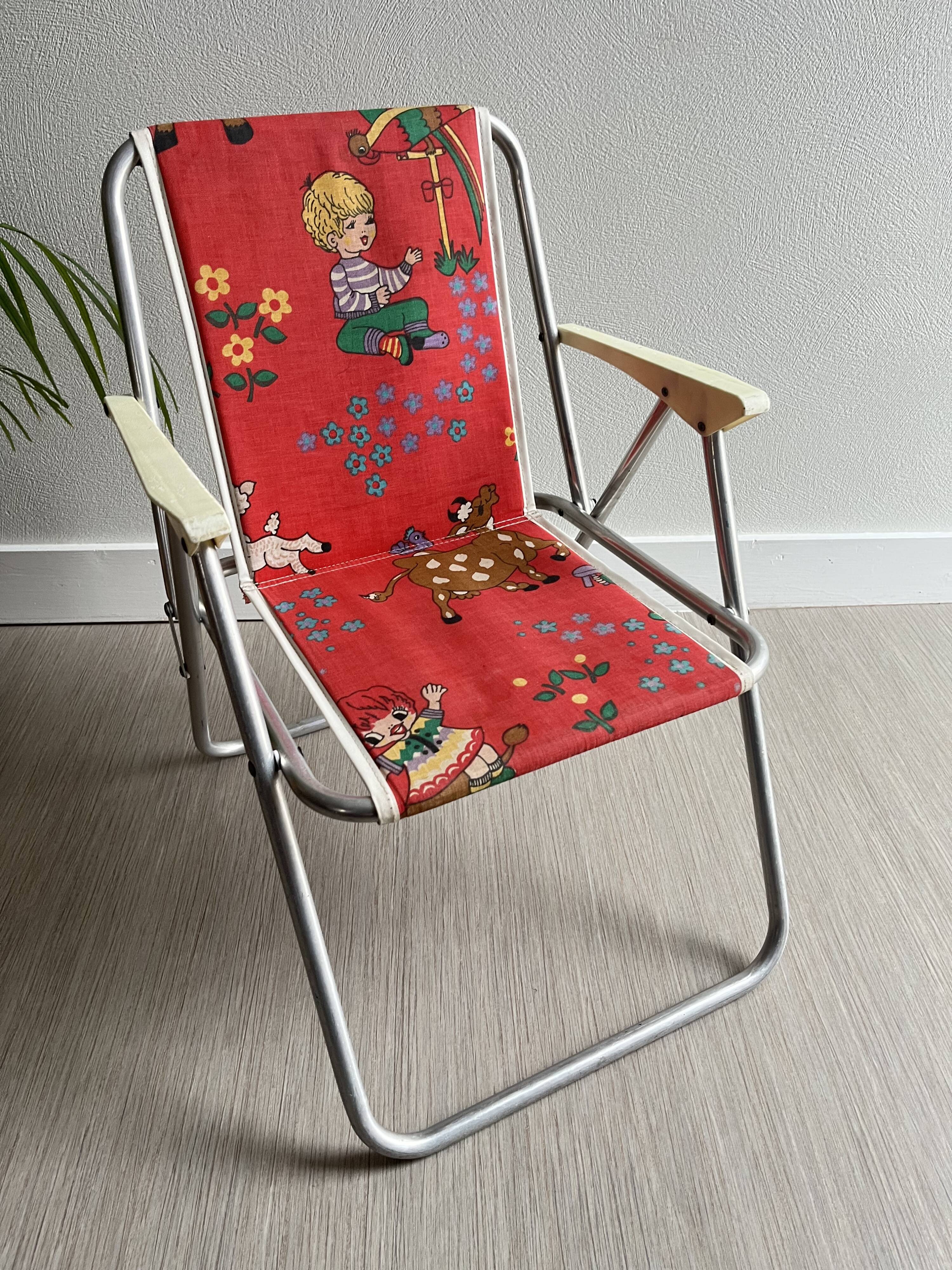 Vintage children's camping chair