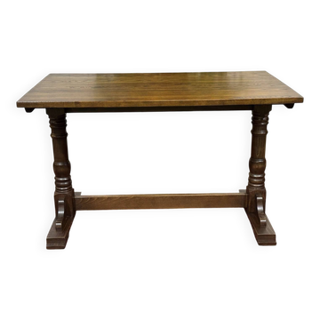 English bistro table in ash and beech from the 1970s.