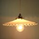 Suspension and rosette in opaline and porcelain
