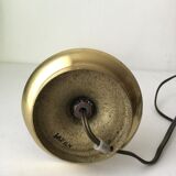 Brass candle-shaped lamp
