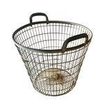 Old large zinc basket