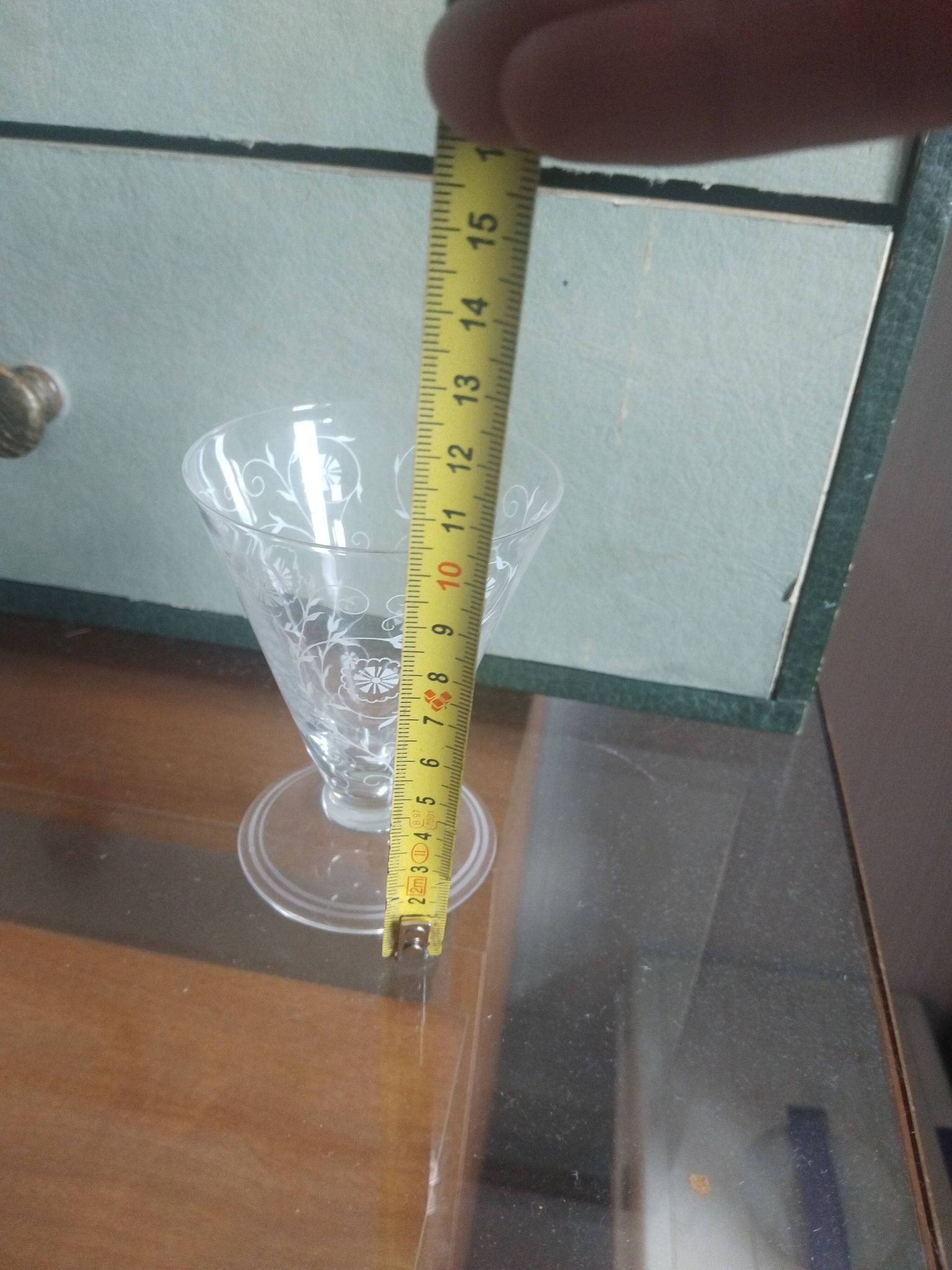 Ensemble 14 verres et carafe, années 60