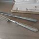 Art Deco silver leg meat serving box