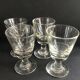 Suite de 4 verres anciens épais