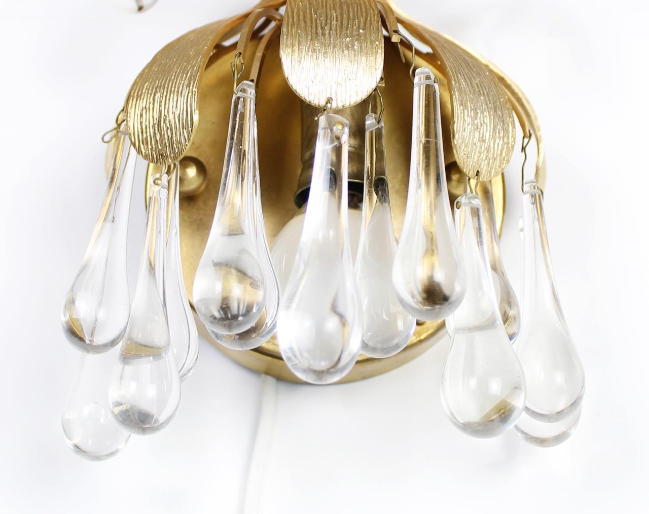 Pair of wall lamps by Palwa Germany 1970's