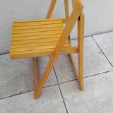 Chaise pliante vintage aldo jacober année 70