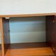 Vintage teak sideboard, mid-century style, with doors and drawers.
