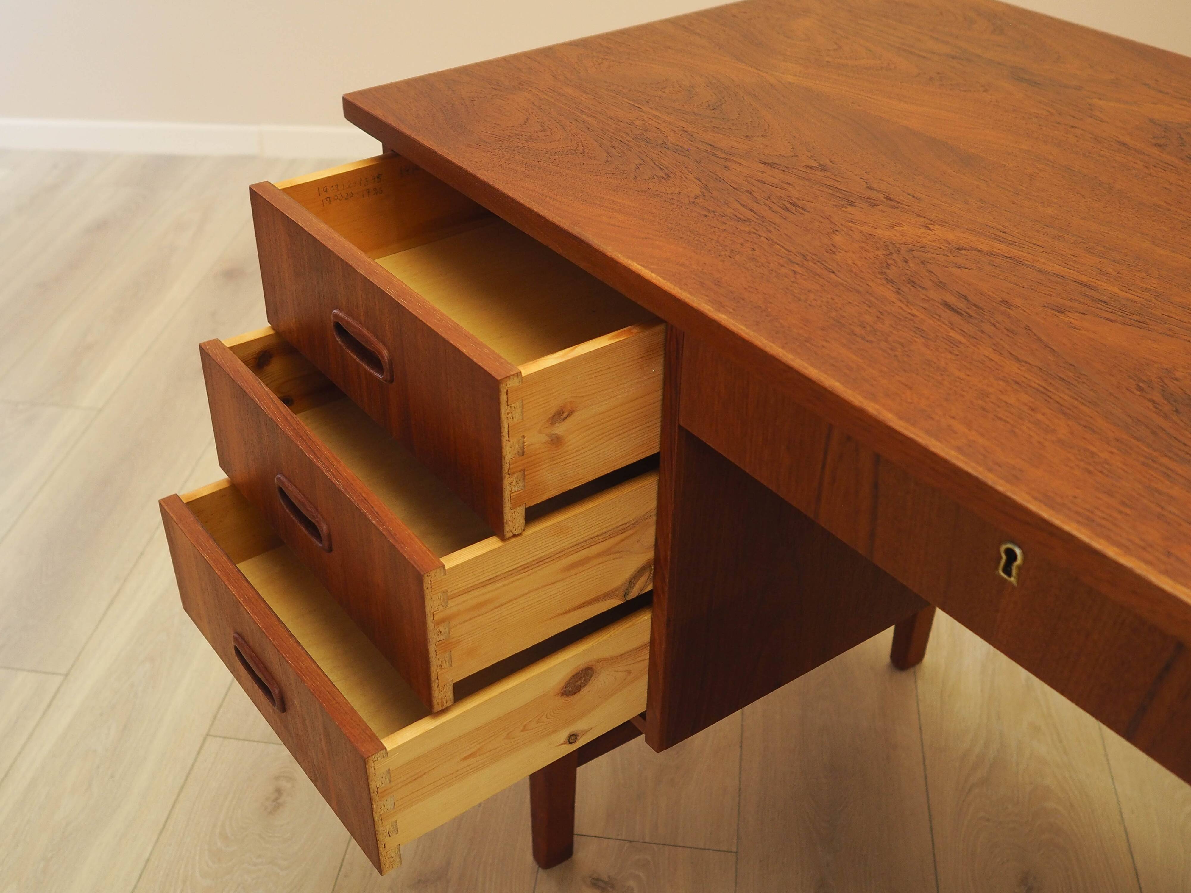 Teak desk, Danish design, 1970s, made in Denmark