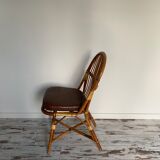 Bamboo and rattan chairs circa 60/70 from maison drucker