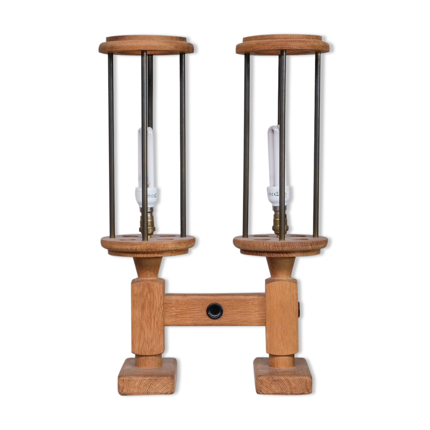 Pair of Guillerme et Chambron table lamps