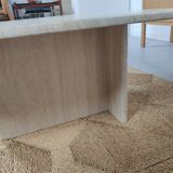 80s travertine coffee table