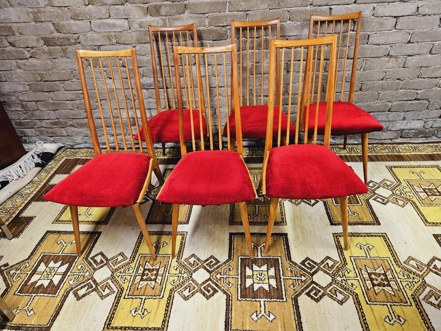Set of 6 teak chairs by Ernst Martin Dettinger 1960