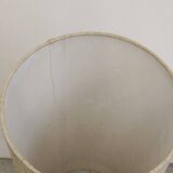 Glass and brass floor lamp