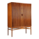 Danish high cabinet in teak with tambour doors Denmark 1960
