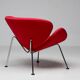 Mid-century modern chair with red and orange slices by Pierre Paulin