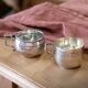 Lot de 2 tasses en métal « Louise & Suzanne »