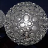 Glass Bubble Table Lamps, 1970s, Set of 2