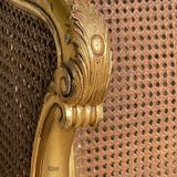 Banquette en Bois Doré Style Louis XV