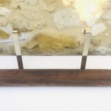 Vintage wall shelf, hanging, metal and wood