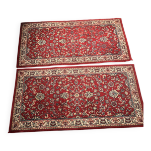 ancien Paire Tapis Rouge - oriental