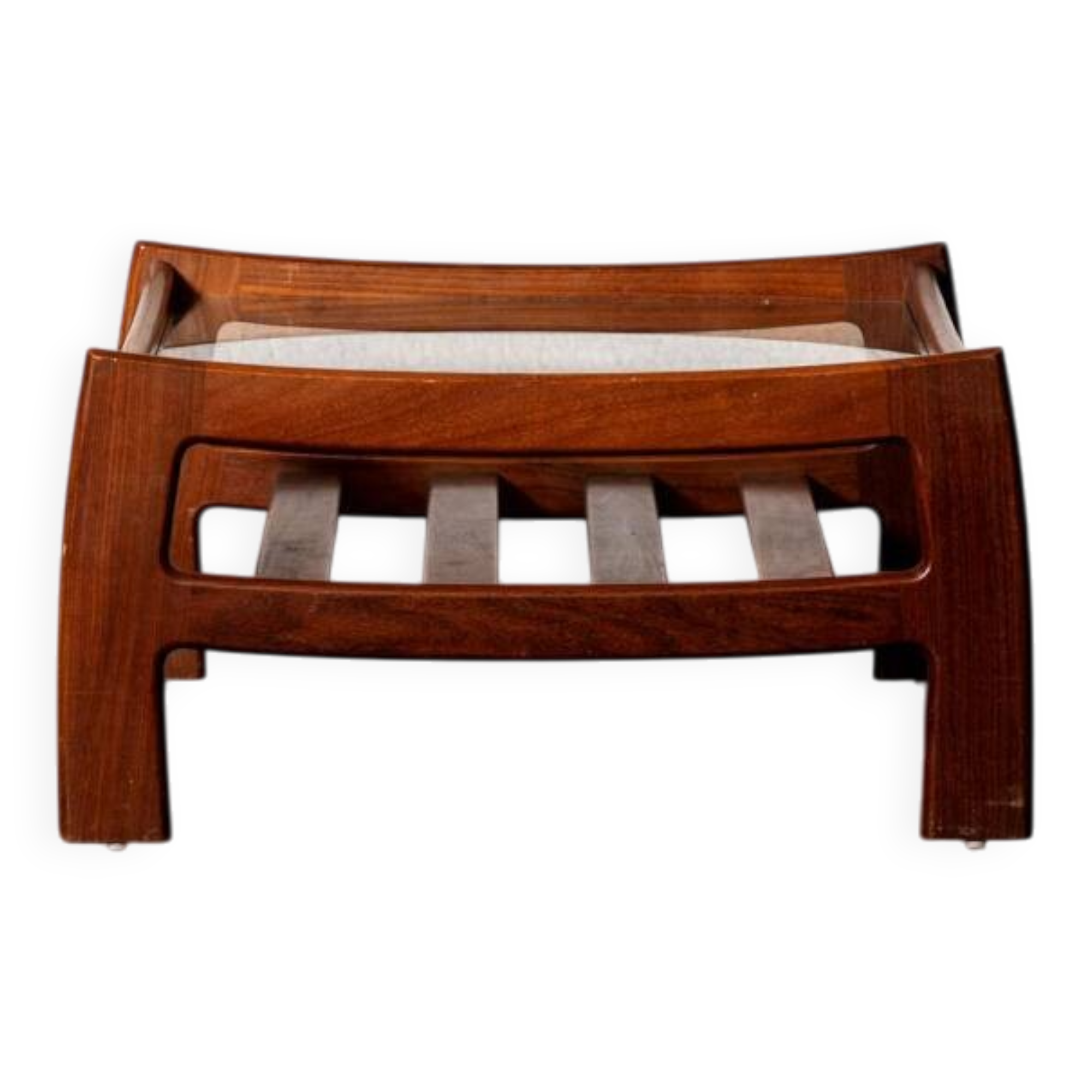 Square teak table