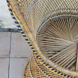 Island-inspired rattan armchair