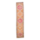 3x13 Soft Orange Wool Runner Rug, Traditional Nomadic Weave, 83x392Cm